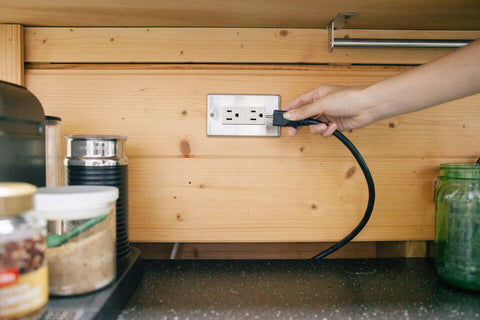 Unplug unused electronic appliances to reduce carbon footprint