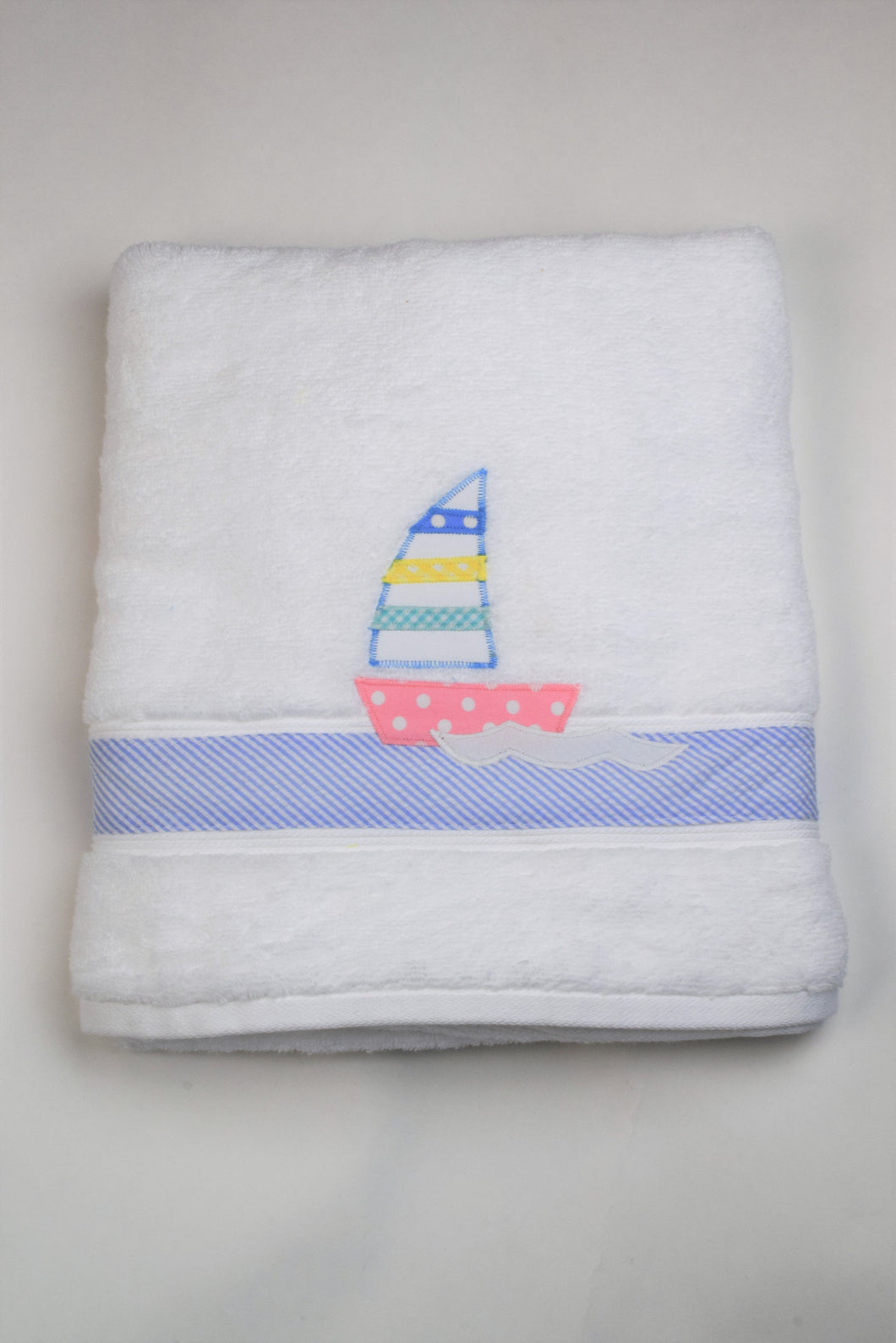 Girls Beach Towel Sailboat