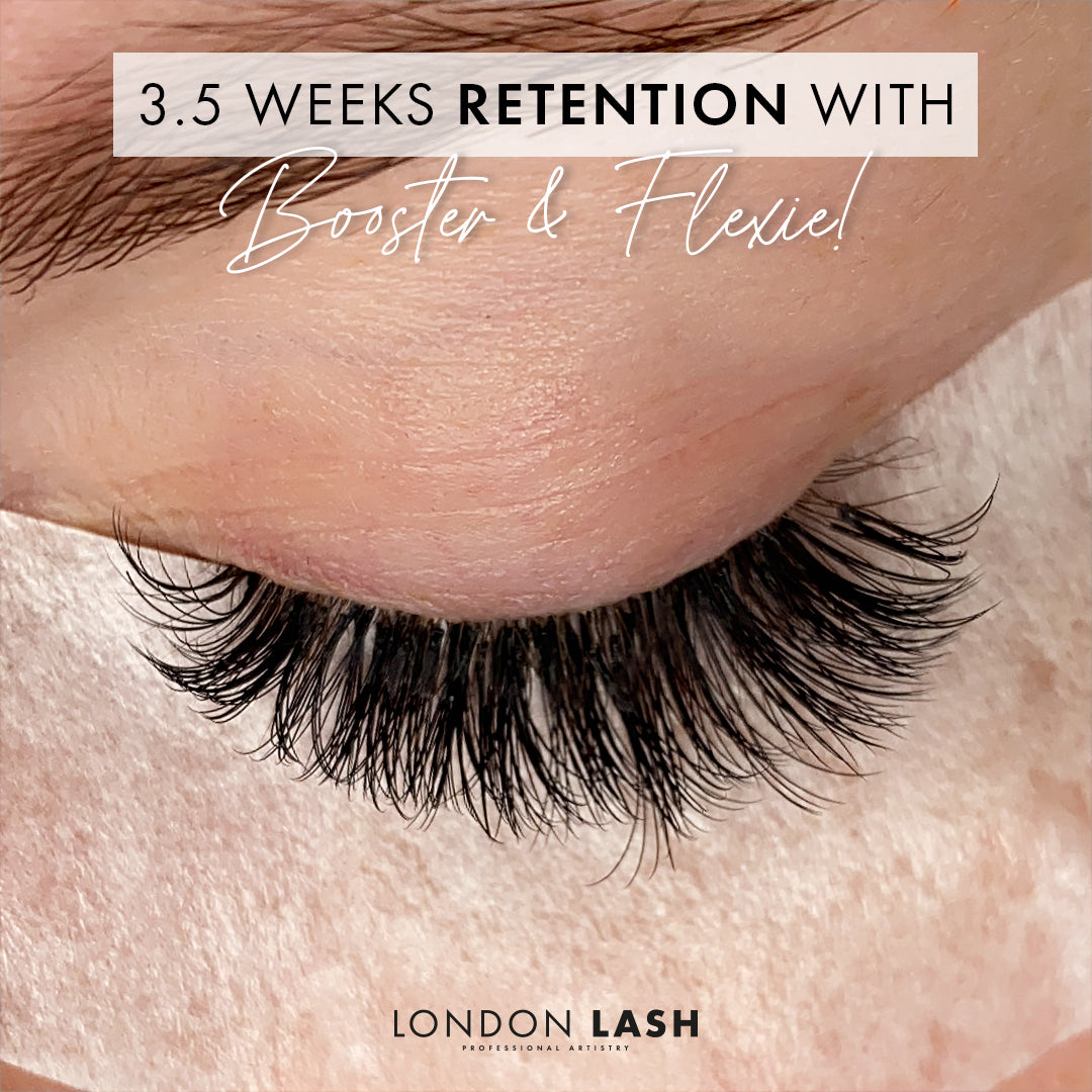 Set of eyelash extensions with amazing retention