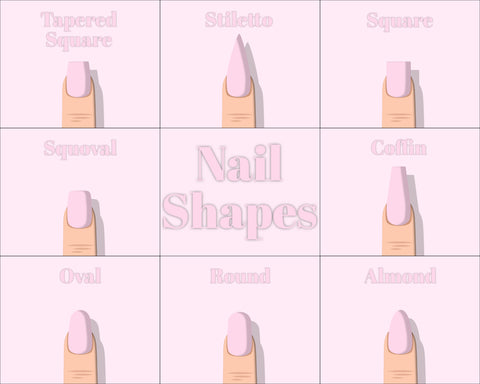 gel nails, nail shapes, gel nails step by step
