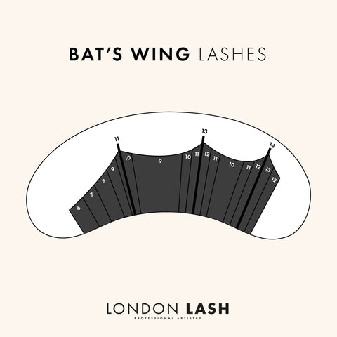 Lash mapping for Cat Eye lashes for a Halloween costume