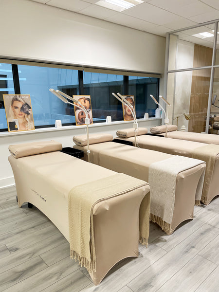 Beauty beds in a beauty salon