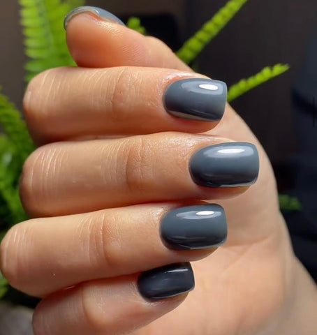 Shades of Grey Nails | Leysha J.'s (leyshaj) Photo | Beautylish