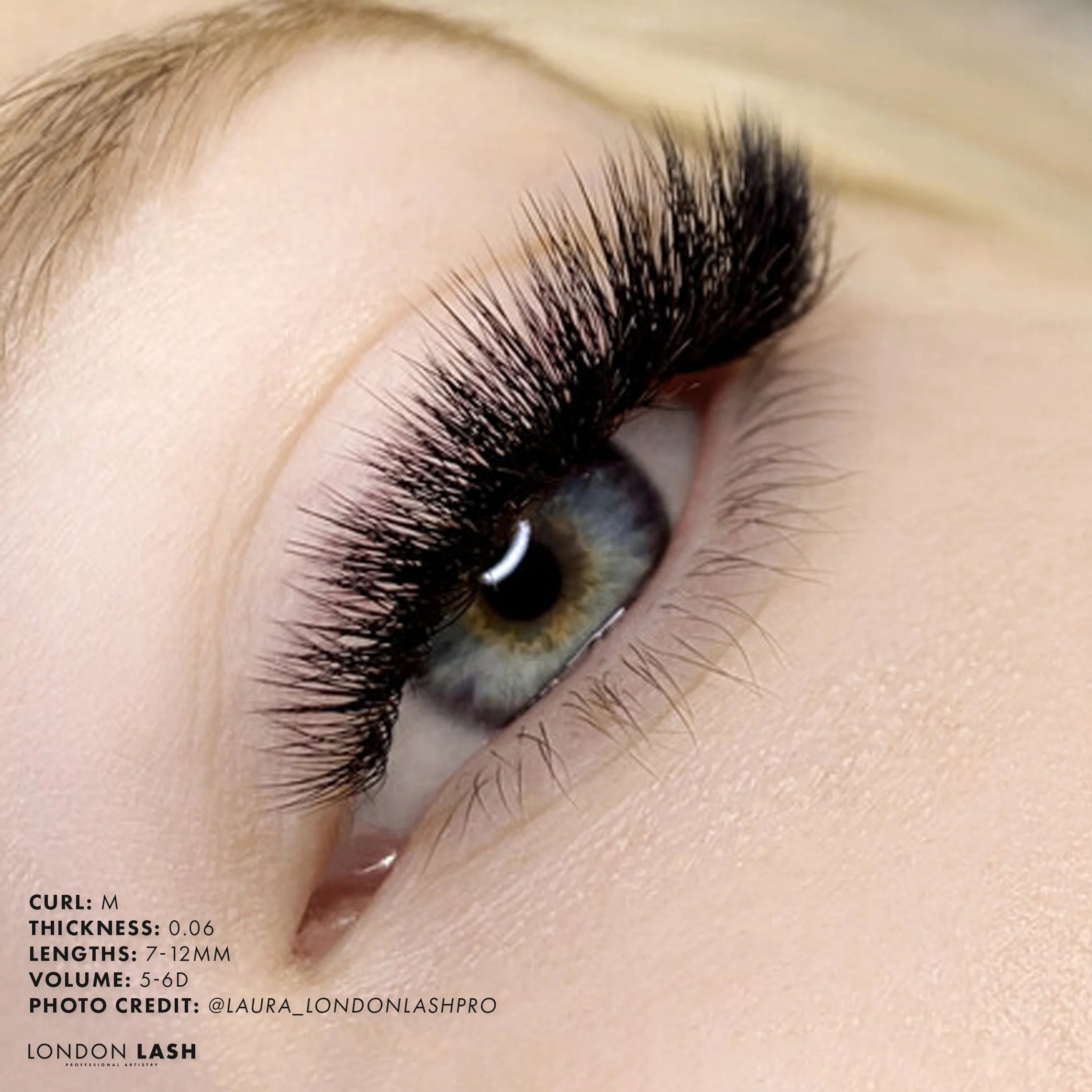 Volume Lash Extensions Set with M Curl Lashes