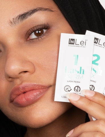Lash perm and lash fix from InLei lash lifting treatment