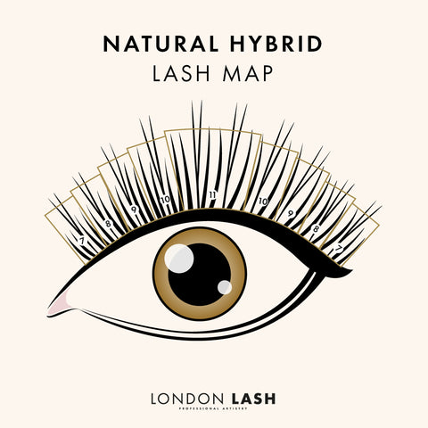 Lash mapping for Hybrid lash extensions