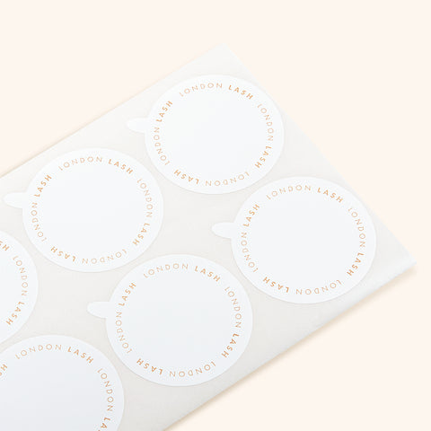 Eye lash glue stickers for a jade stone