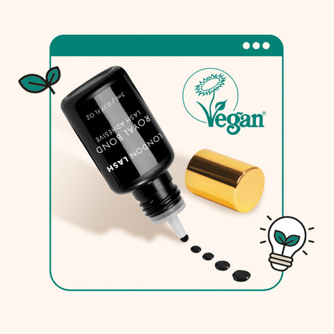 Vegan eyelash glue for vegan lashes