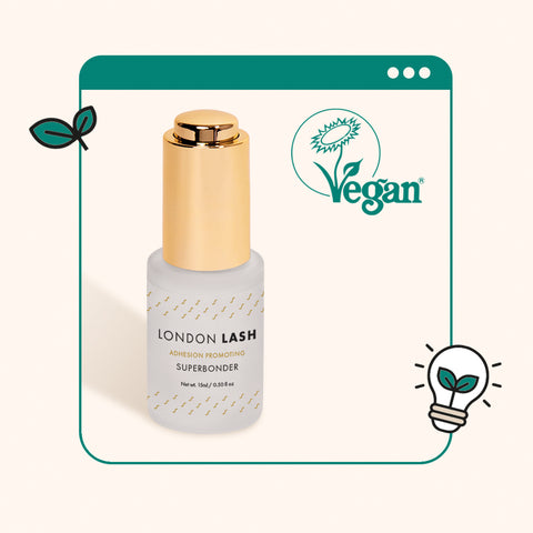 Vegan lash sealant for vegan lashes