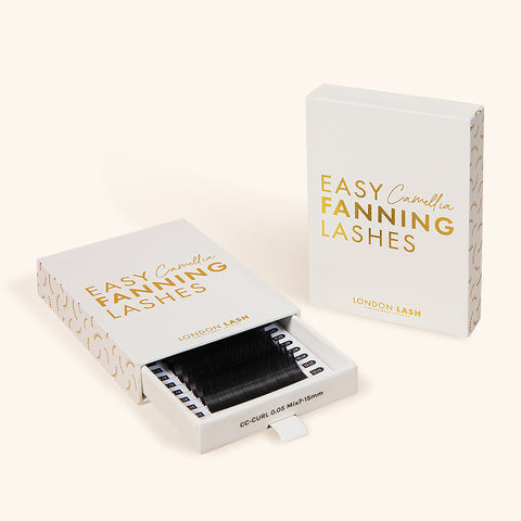 Easy fanning lash extensions for Volume lashes