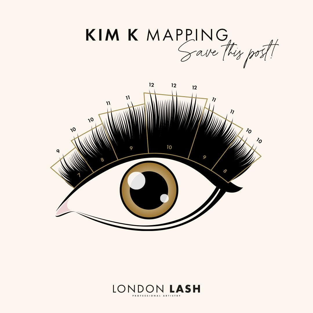 Kim K Style Lash Map