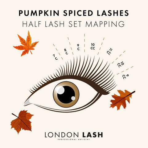 Lash mapping for a half set of lash extensions