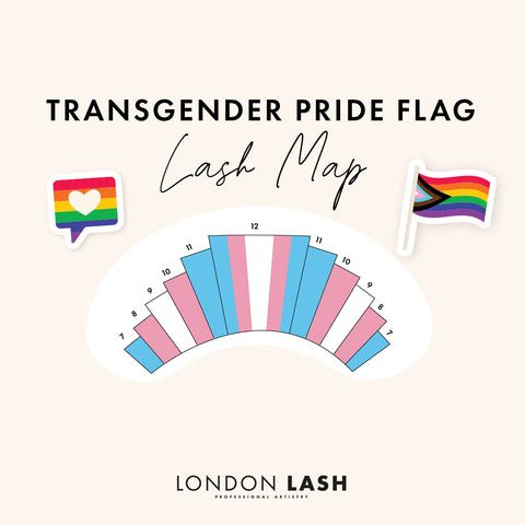 Transgender Pride flag lashes map