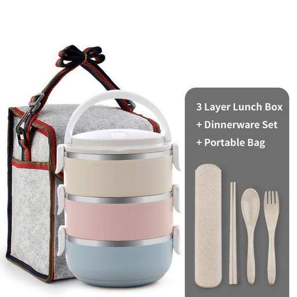 multi layer thermal lunch box