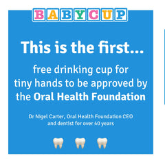 the first free drinking cup to be approved by the oral health foundation