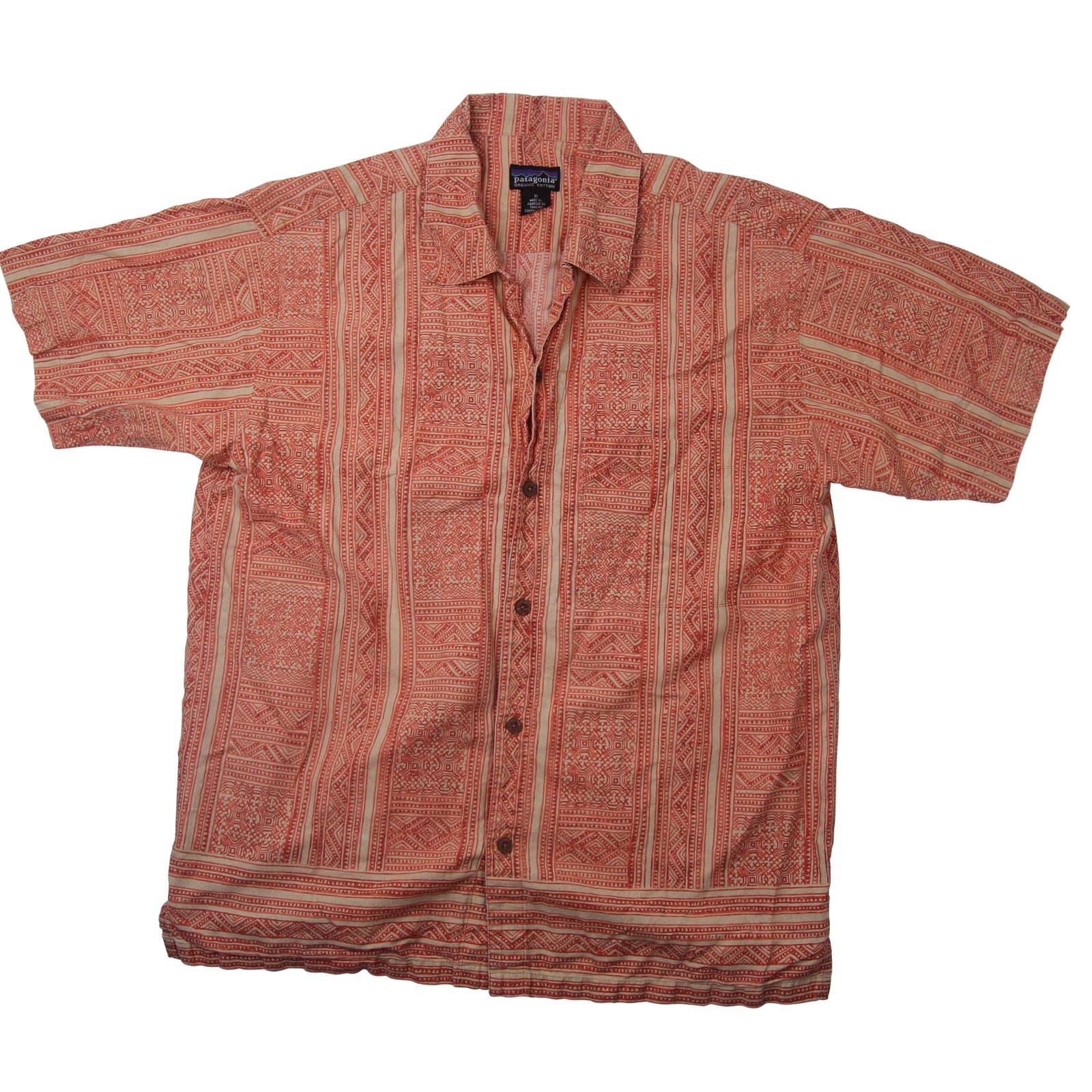 Vintage Patagonia Organic Cotton Allover Design Button Down Shirt - M