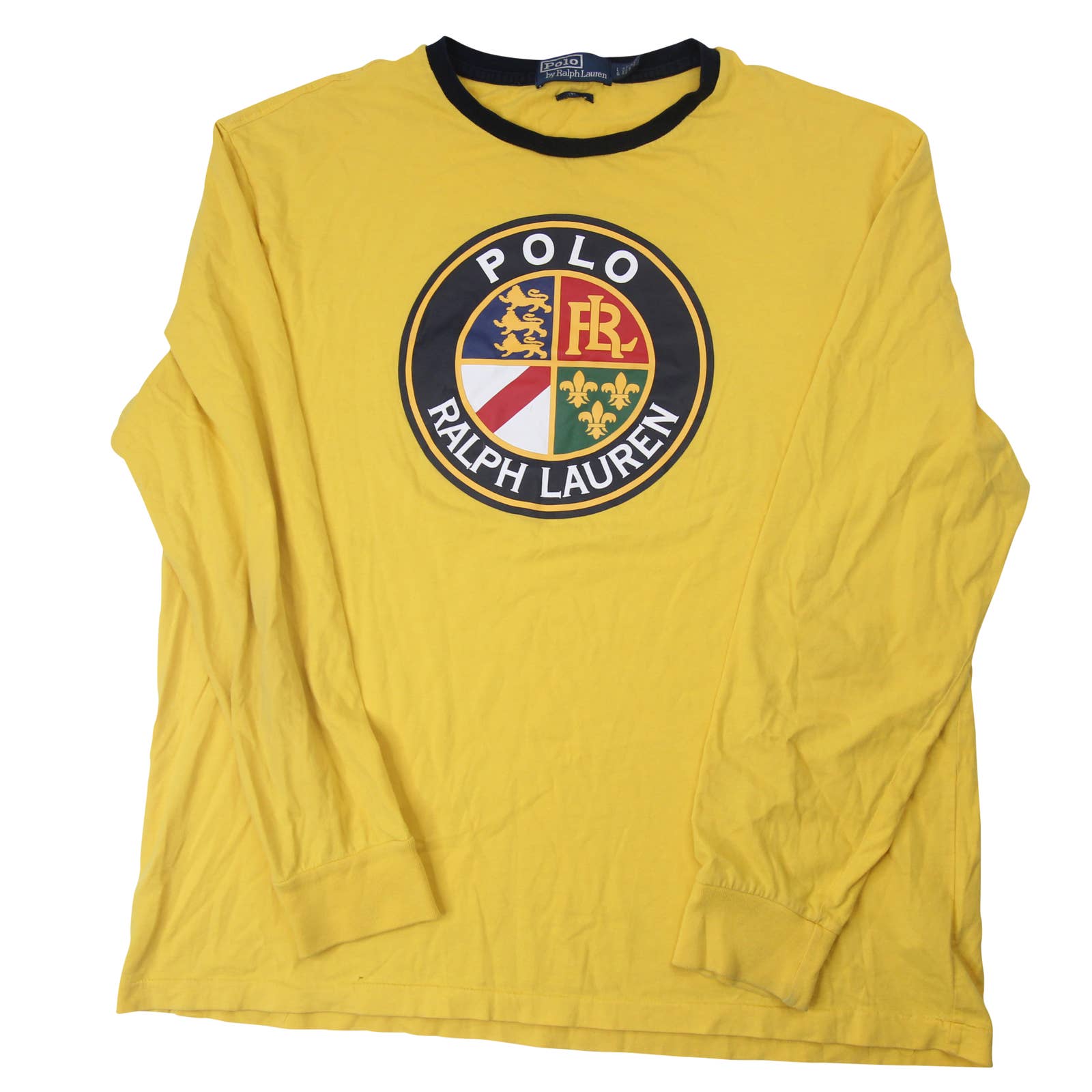 Gastheer van mobiel Aanhoudend Polo Ralph Lauren Cookie Crest Graphic Long Sleeve T Shirt - L – Jak of all  Vintage