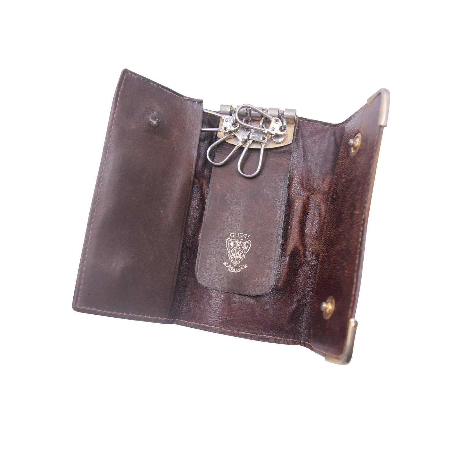 Vintage Gucci Leather Key Holder Wallet - 4