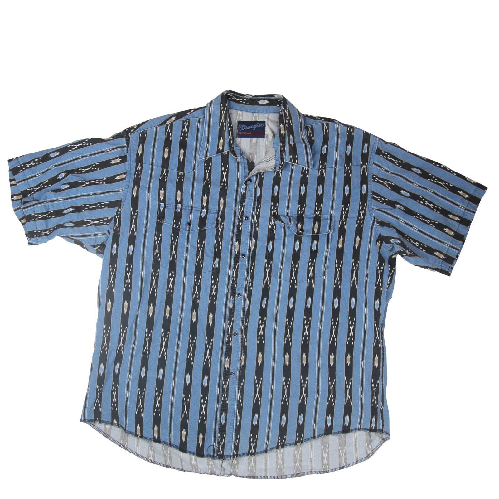 Vintage Wrangler Pearl Snap Southwestern Art Shirt – Jak of all Vintage