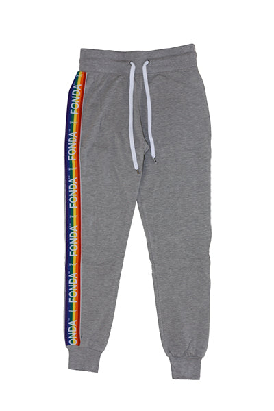 rainbow jogging suit