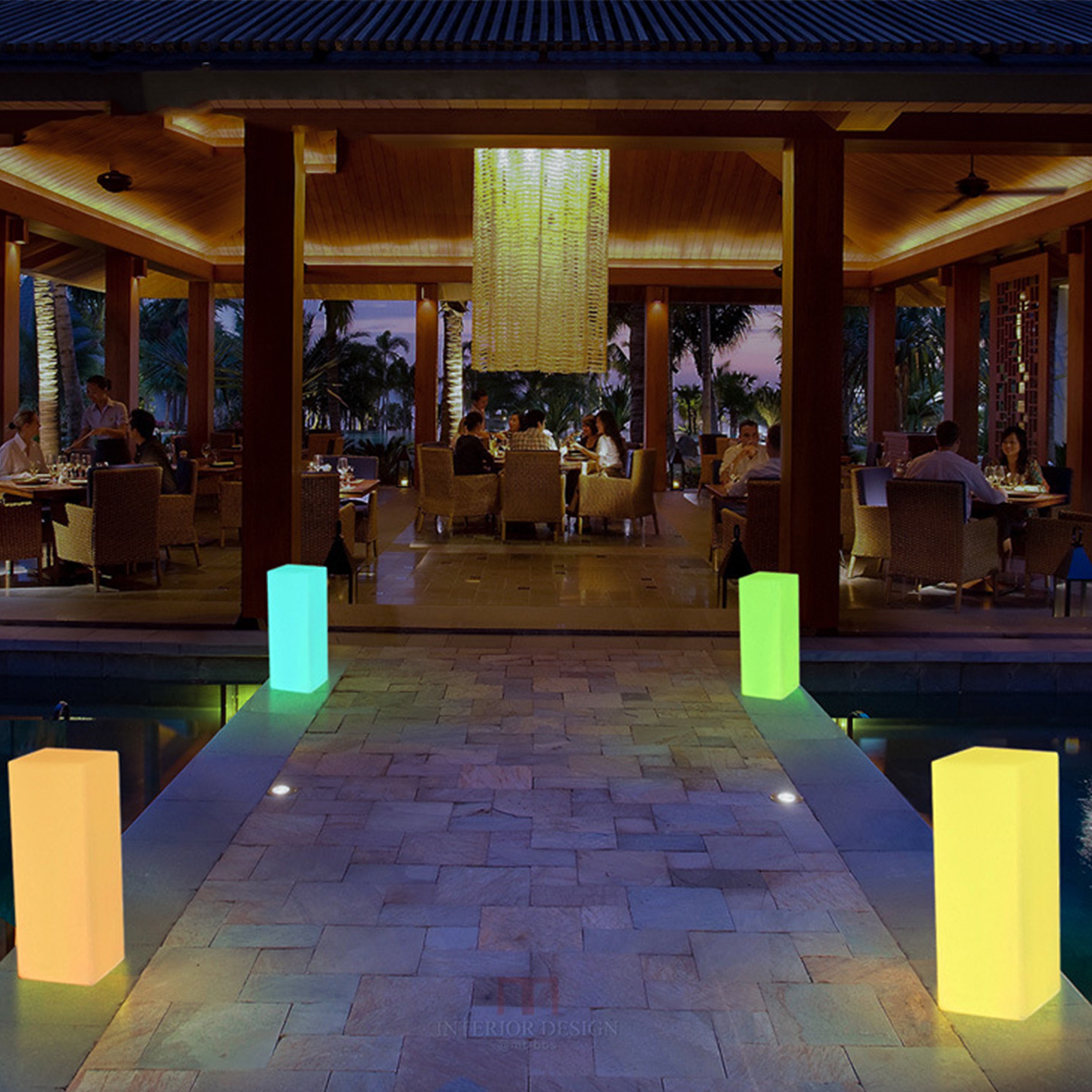 Waterproof Outdoor RGB Floor Lamp