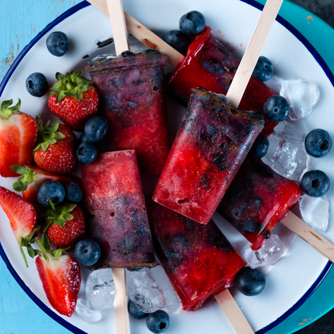 mixed berry popsicle