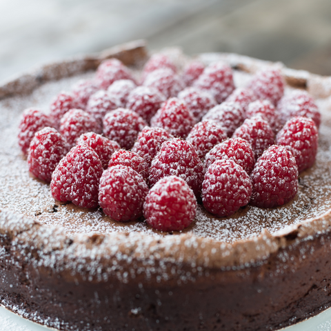 Chocolate raspberry tart