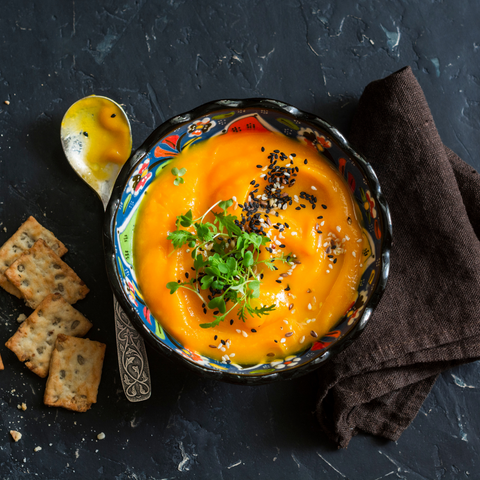 Carrot Turmeric and Ginger soup 
