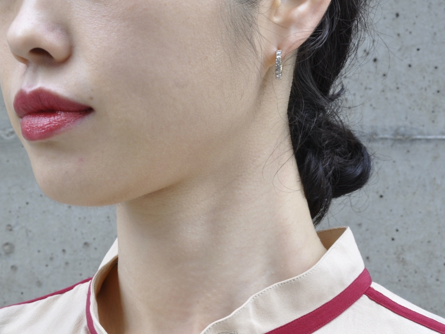 Styling Sample - Rosecut Diamond pierced earrings - – hum online store