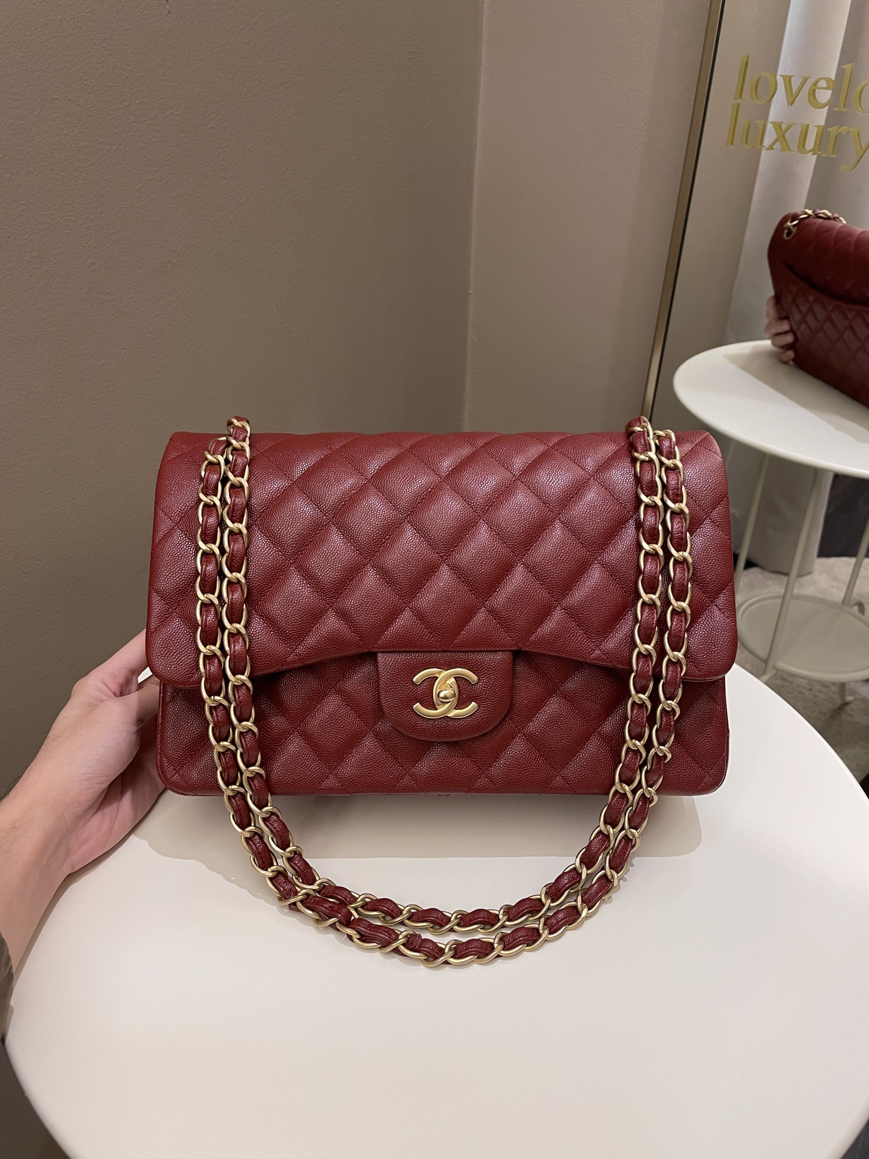 Reveal Chanel Mini Square Bag in Burgundy  YouTube