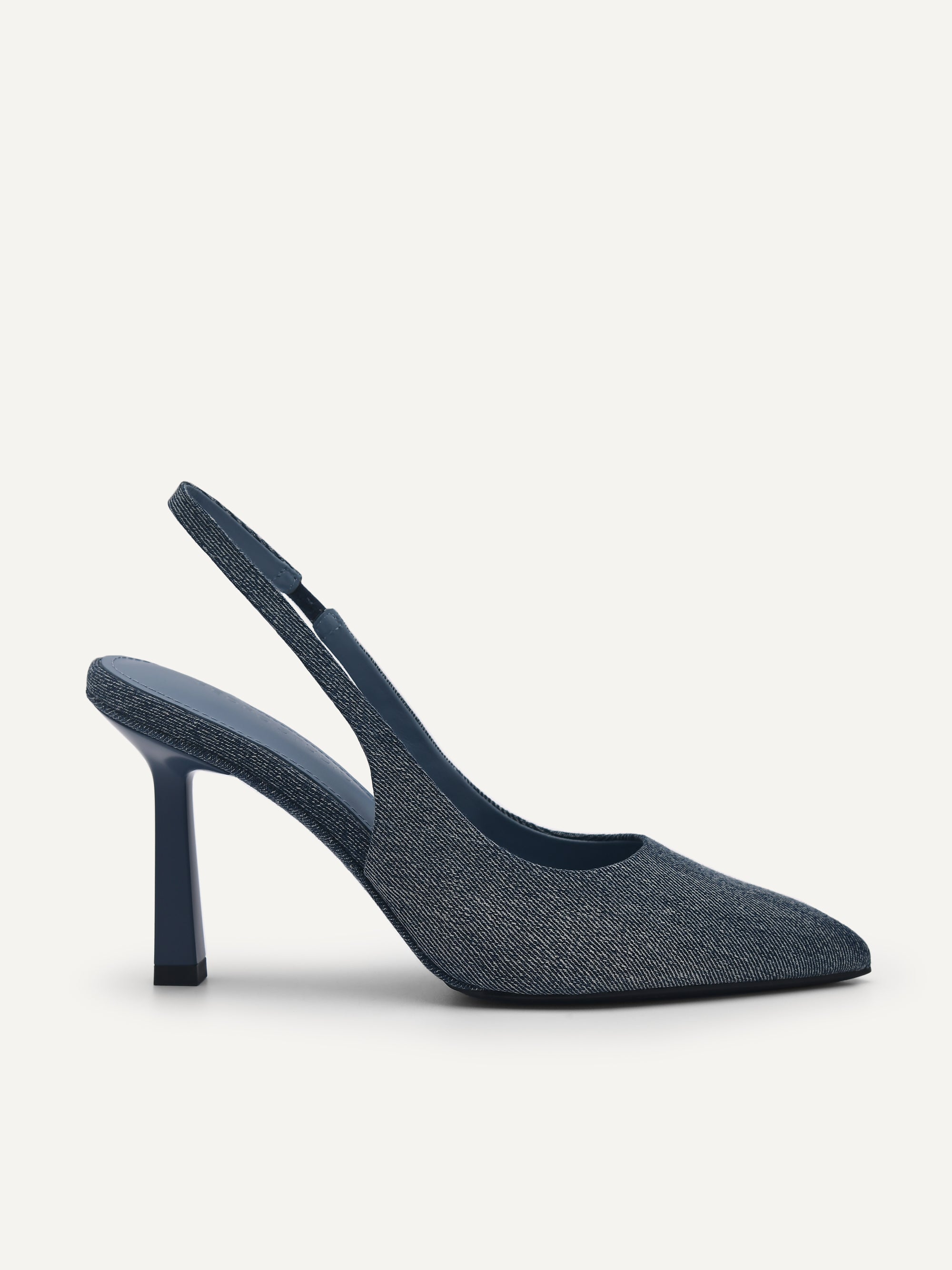 PEDRO Studio Liza Denim Slingback Pumps