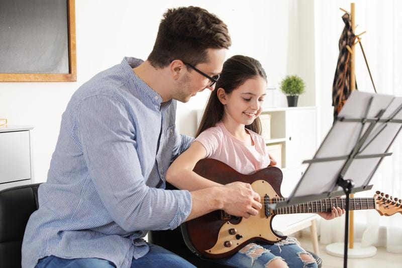 teaching guitar