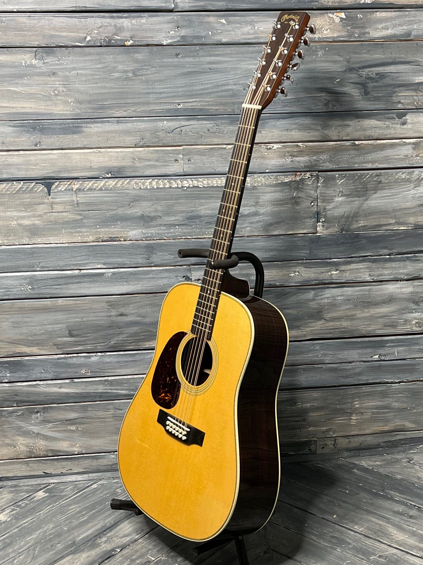 martin left handed 12 string acoustic guitar