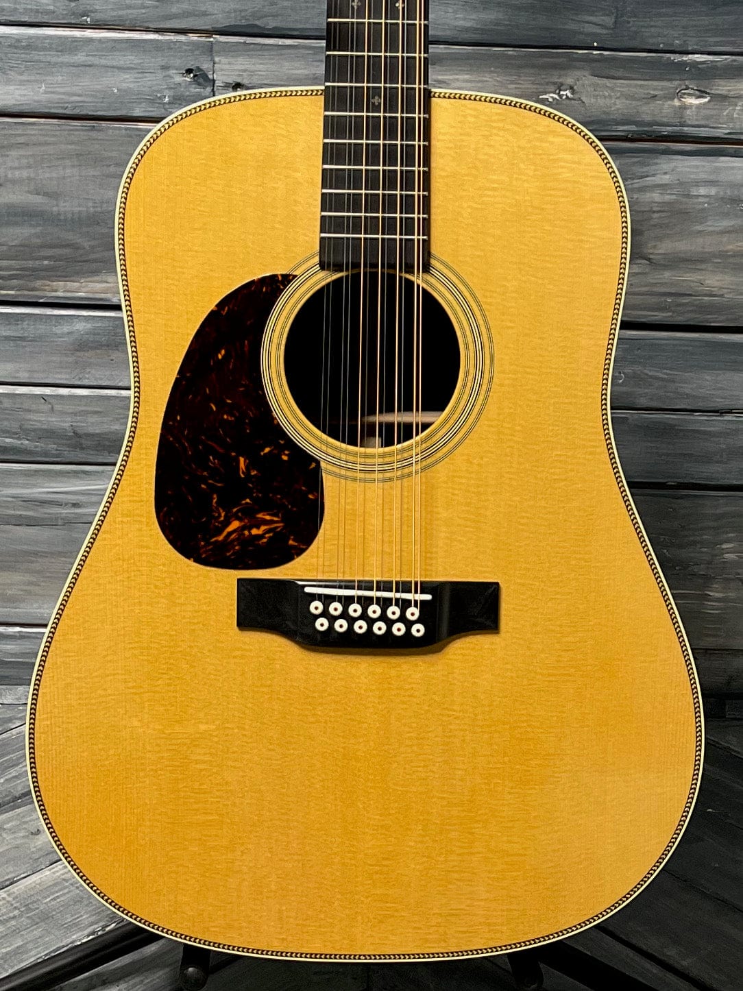 martin left handed 12 string acoustic guitar