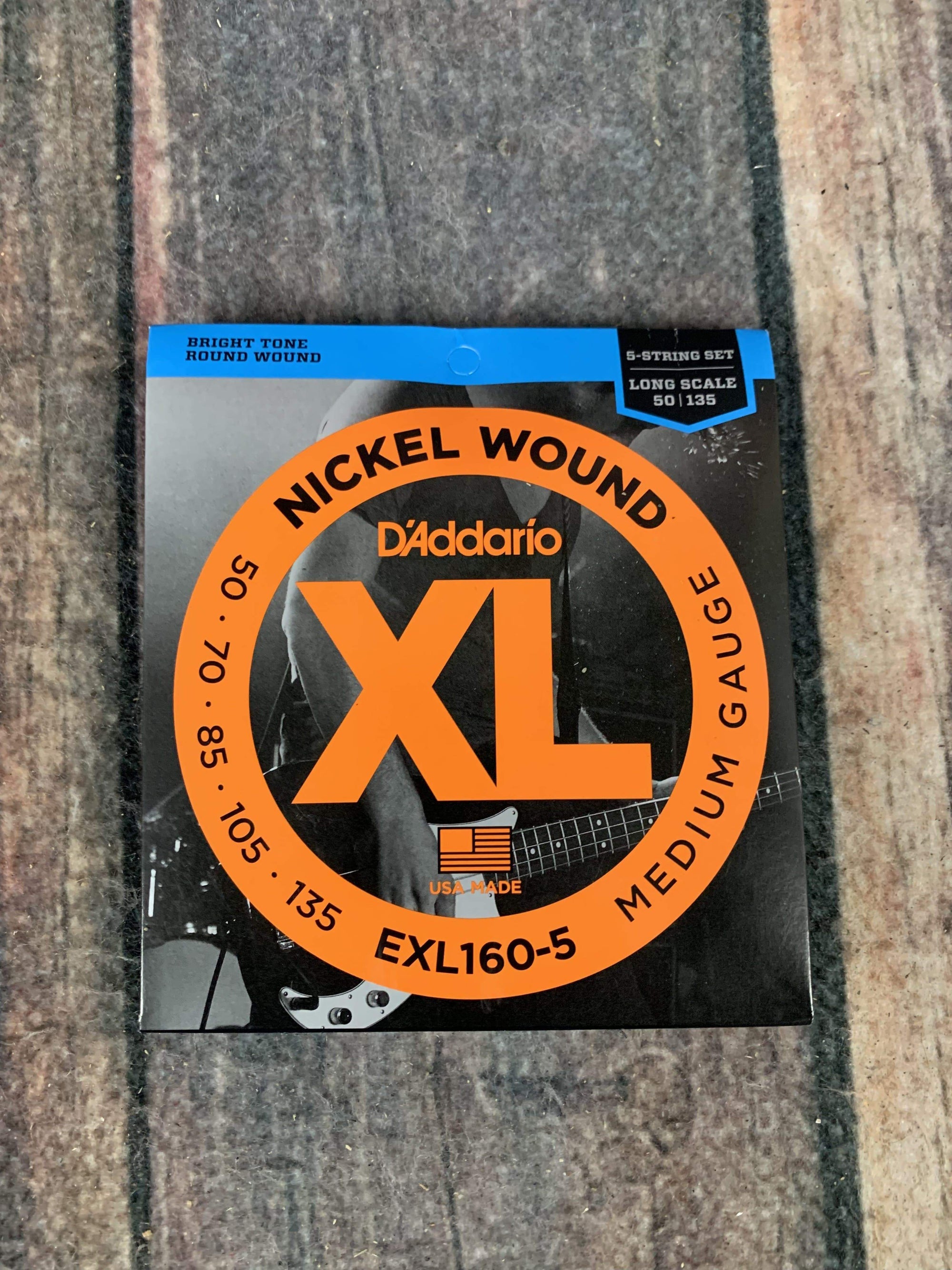 SUPER BRIGHT NICKEL WOUND BASS STRINGS 45-125 | 5-STRING SET