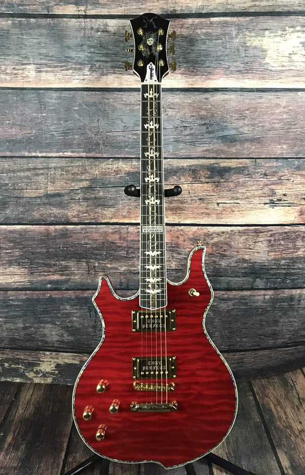 Minarik Left Handed Goddess Electric Guitar- Fire Red