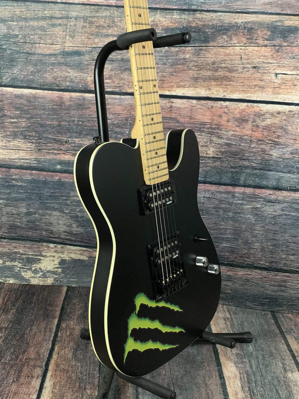 Used Schecter PT Monster Energy Matte Black HH Electric Guitar