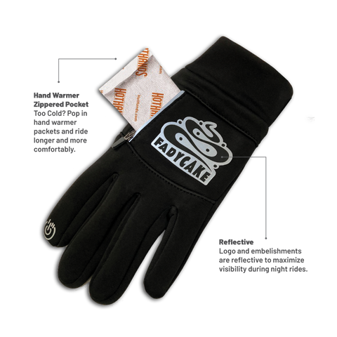 glove with hand warmer pocket