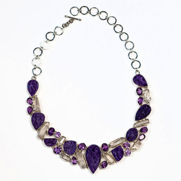 Amethyst Necklace, Purple Gemstone, Argentium Silver Pendant, February  Birthstone, Modern Jewelry, Gemstone Jewelry 3460 - Etsy | Silversmycken,  Smycken