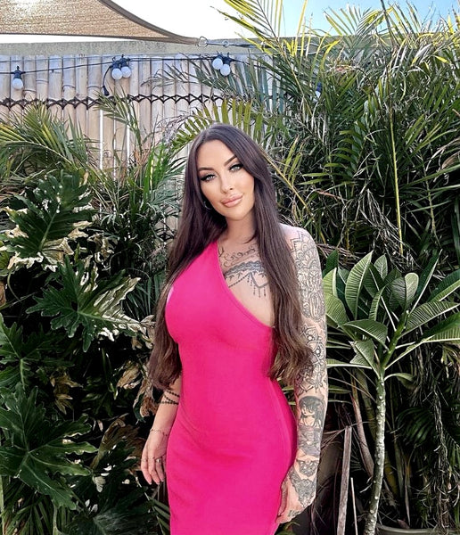 Joi Bodycon Dress Hot Pink