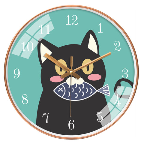 Horloge Chat Boutique Du Chat Noir Mots Cles Poisson