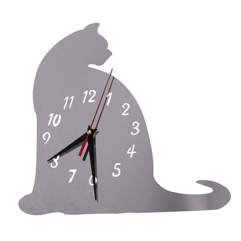 Horloge Chat Boutique Du Chat Noir Mots Cles Pendule Murale