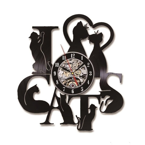 Horloge Chat Boutique Du Chat Noir