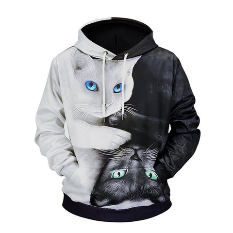 Sweat A Capuche Chat Boutique Du Chat Noir