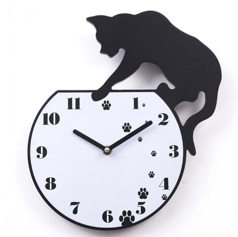 Horloge Chat Boutique Du Chat Noir