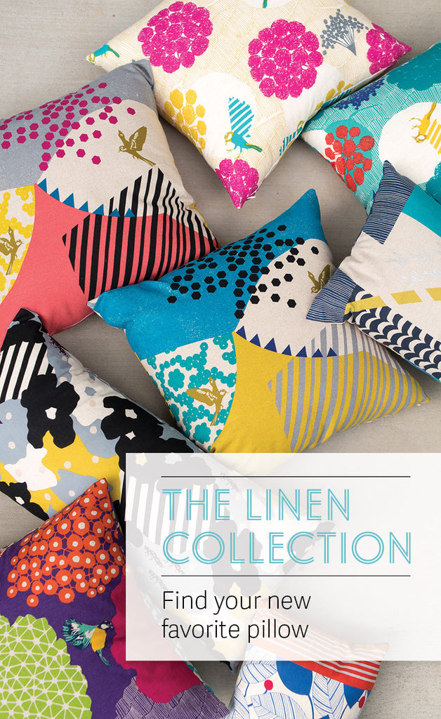 Janery Pillows The Linen Collection Colorful Decor
