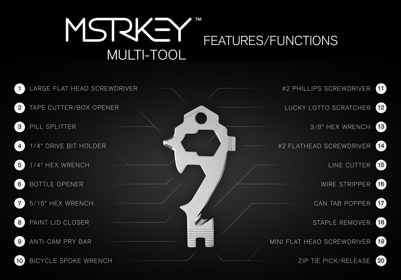 MSTRKEY Master Key Multi-tool features