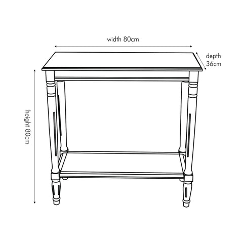 Cleveland Taupe Pine Wood Rectangle Hallway Console Table