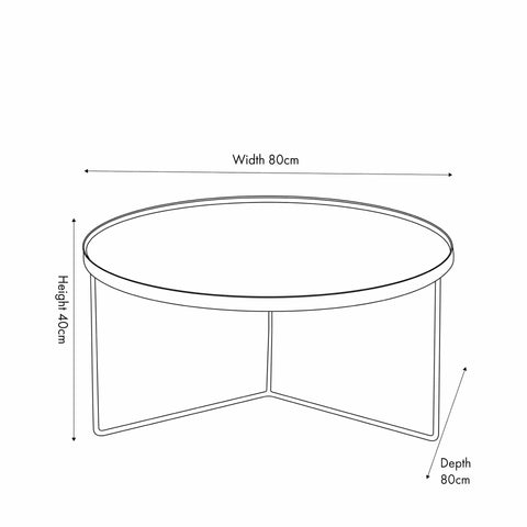 Boda Wood Finish Coffee Table