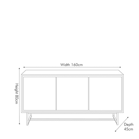 Renzo Mango Wood Sideboard